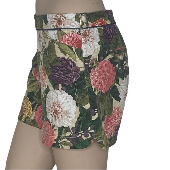 Anthropologie Elevenses Ranunculus Bloom shorts sz 4 - Picture 10 of 16